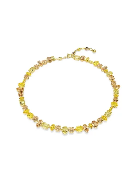 Swarovski naszyjnik pozłacany z kryształem Swarovski GEMA żółty