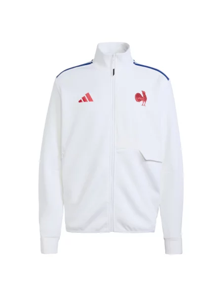 ADIDAS PERFORMANCE Tepláková souprava Frankreich Rugby Anthem Jacke bílá