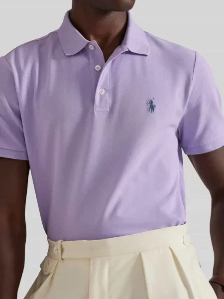 Koszulka polo o kroju slim fit z mieszanki bawełny Polo Ralph Lauren