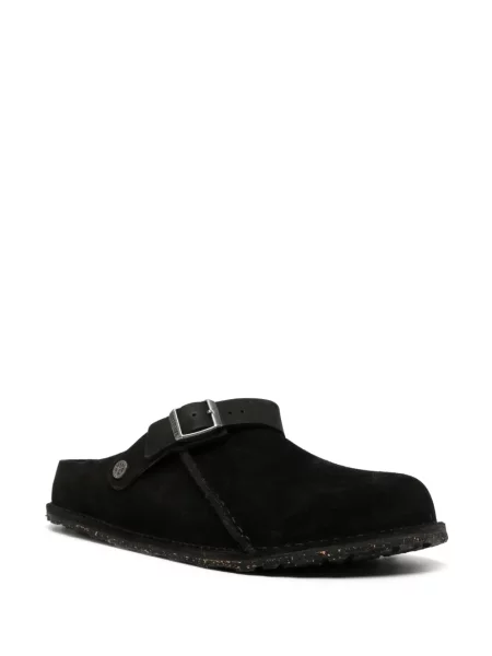Zomšinės kambarinės šlepetės Birkenstock juoda