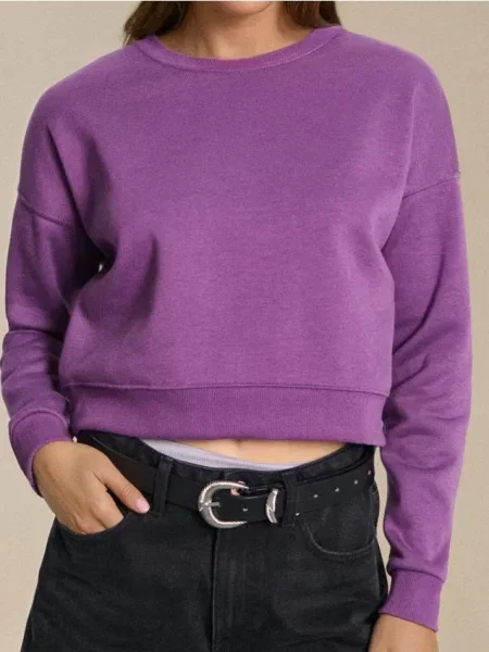 Світшот crewneck червонувато-ліловий