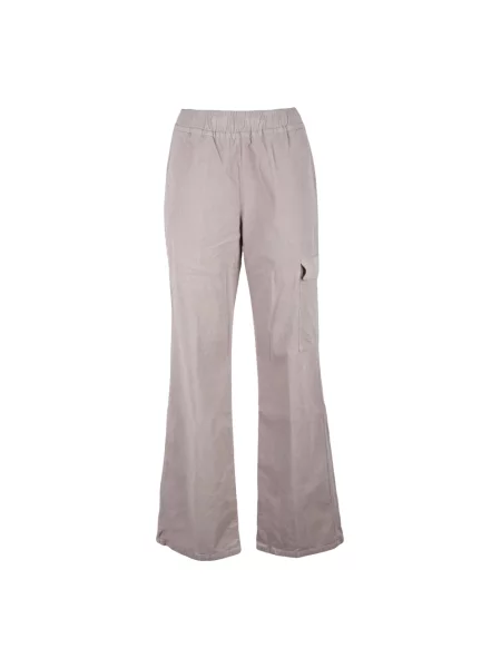 Szerokie spodnie cargo Panicale różowe