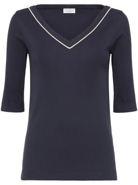 Tricou Brunello Cucinelli albastru