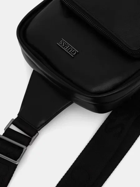 Однотонный маленький рюкзак Guess черный