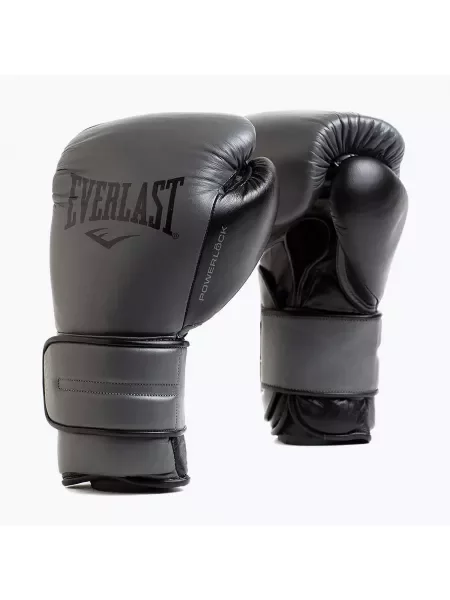 Rękawice bokserskie Everlast Powerlock 2 charocal szare