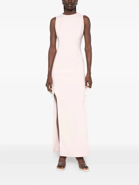 Rochie maxi Leen Mougrhabi cu funde roz