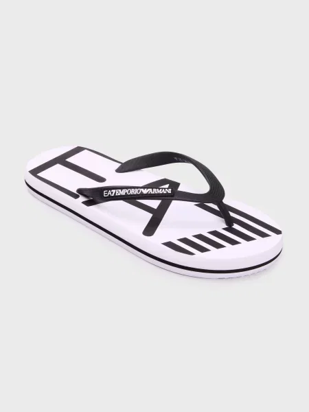 Шлепанцы Ea7 Emporio Armani белые