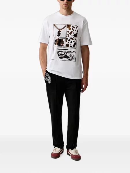 Pantaloni Sprayground cu imagine alergare negru