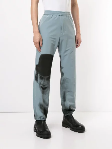 Pantaloni Undercover cu imagine alergare albastru