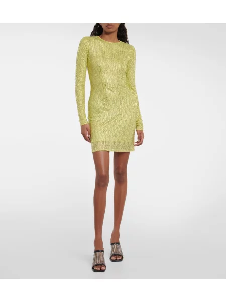 Rochie Stella Mccartney de cristal verde