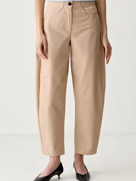 Karl Lagerfeld pantaloni pentru femei cu IKON bej