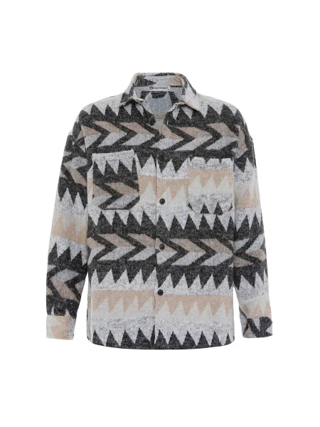 Dandalo Srajca Rodrigo temno bež / kamen / pegasto siva črna