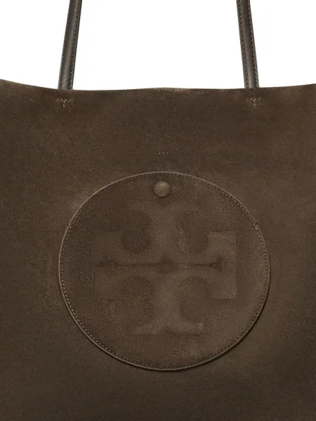 Geantă Tory Burch din piele de căprioară maro