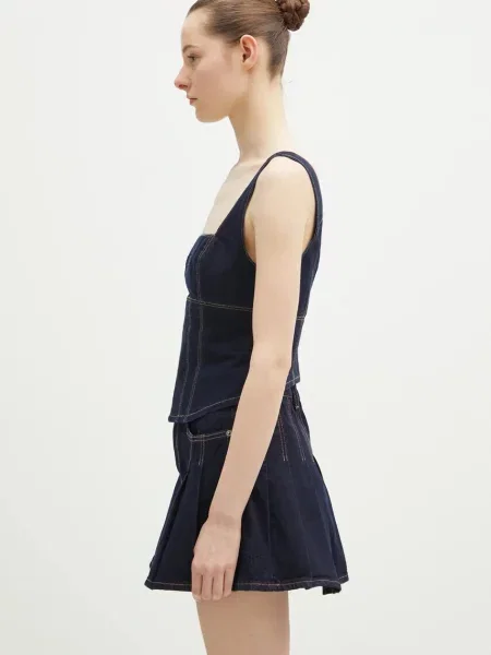 Однотонная блузка Ksubi синяя