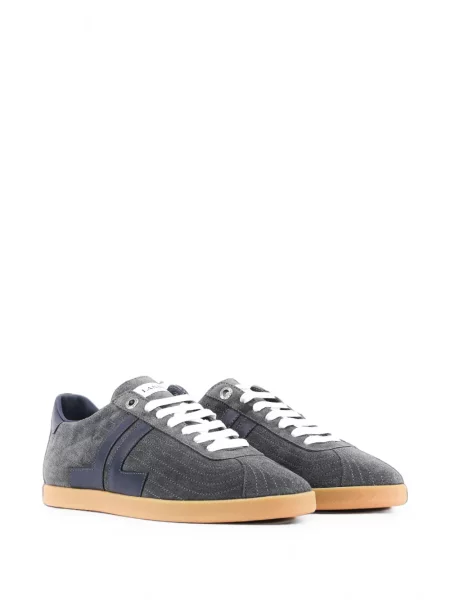 Sneakerși Lanvin din piele gri