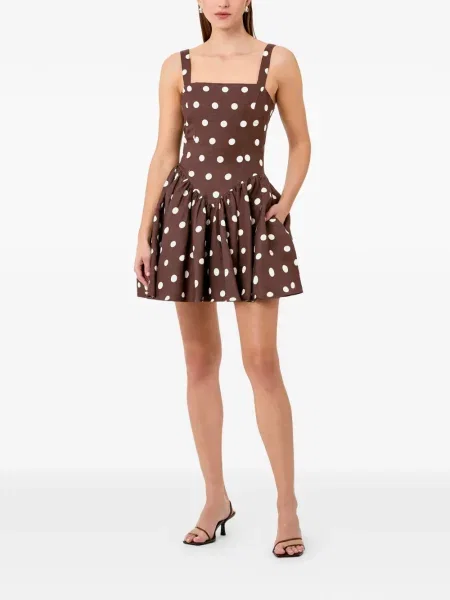 Rochie mini Nicholas cu buline maro