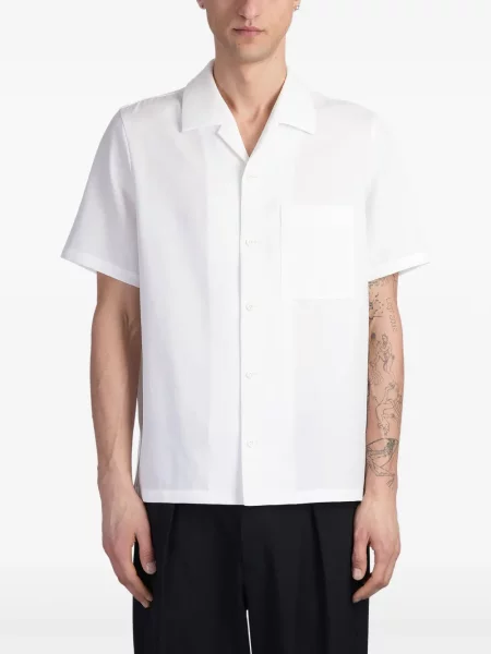 Къс риза Attachment с къс ръкав бяло