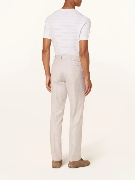 Boss Spodnie Do Garnituru Lenon Regular Fit beige beżowe
