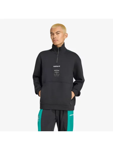 Суитшърт adidas Liverpool FC EQT Half Zip Top Black XL черно