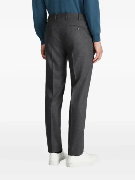 Pantaloni Incotex de lână plisate gri