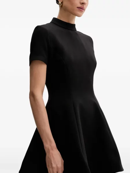 Rochie mini Bardot scurtă de costum negru