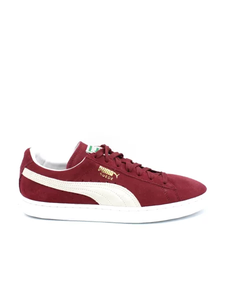 Sneakersy Puma sznurowane zamszowe czerwone