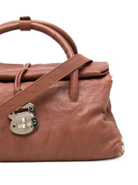 Geantă shopper Zanellato din piele maro