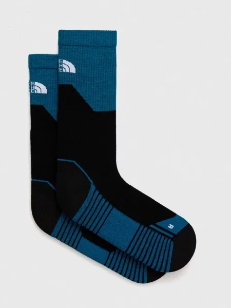 Nogavice s primesjo volne The North Face modra