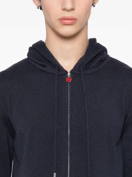 Cardigan Kiton din cașmir albastru