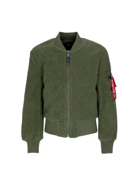 Kurtka Alpha Industries typu teddy zielona