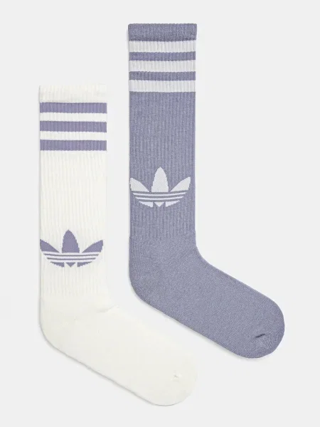 Чорапи adidas Originals 2 чифта лилаво синьо