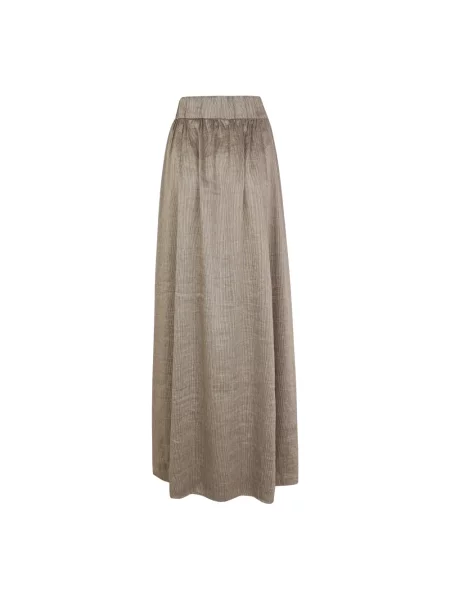 Lniana spódnica Cortana brązowa
