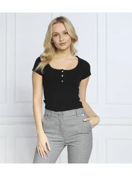 GUESS Blúz KARLEE fekete
