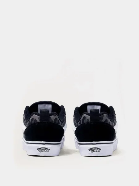 Кожаные кеды Vans черные