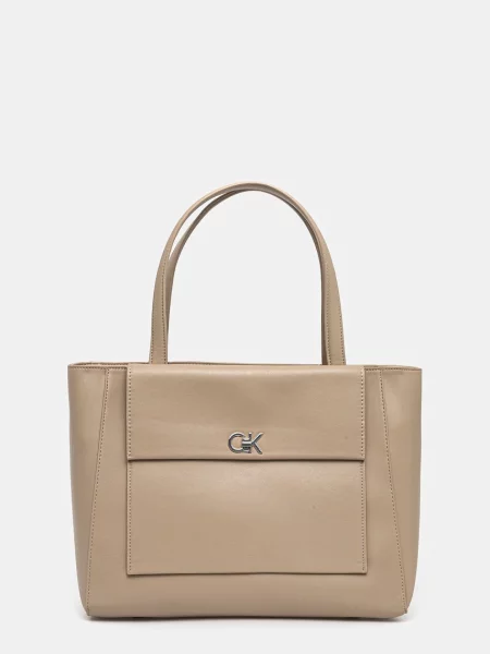 Чанта Calvin Klein бежово