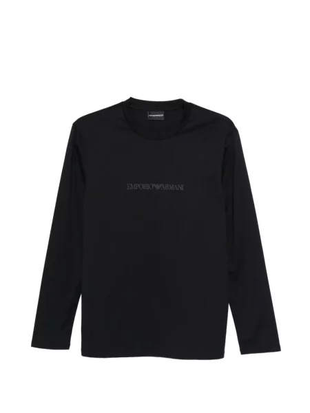 Tricou Emporio Armani cu autograf albastru