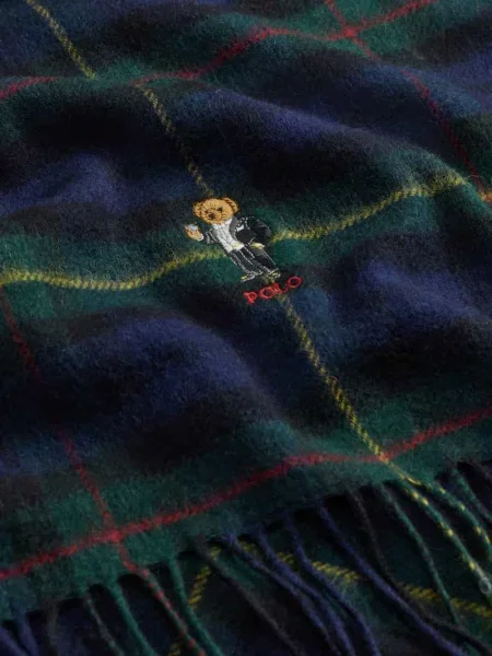 Polo Ralph Lauren Zestaw szalik i czapka Kolorowy zielona