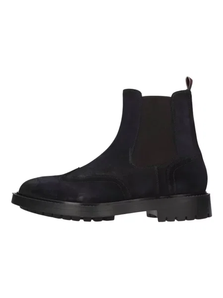 Buty do kostki Sturlini skórzane niebieskie