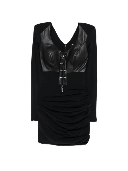 Sukienka Mitiliane Couture skórzana garniturowa czarna