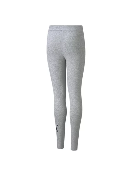 Legginsy dla dzieci Puma ESS Logo Leggings jasnoszare czarne