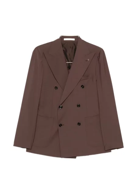 Odijelo Tagliatore na dvostruko kopčanje smeđa