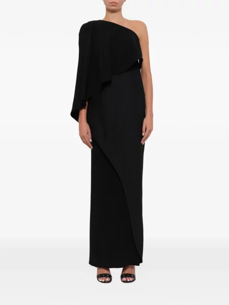 Rochie Givenchy drapată cu un umăr gol negru