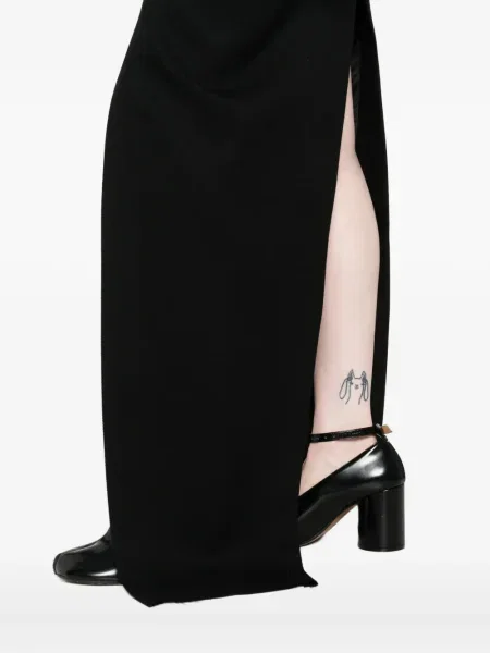 Fusta maxi Rick Owens cu crăpătură negru