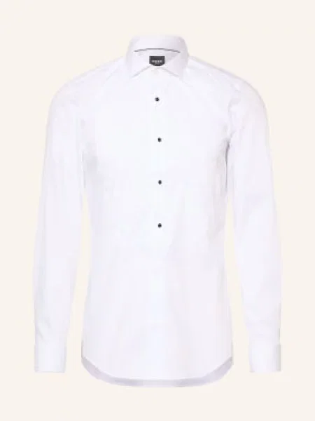 Boss Koszula Hank Slim Fit weiss biała