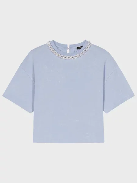 Футболка Maje блакитна