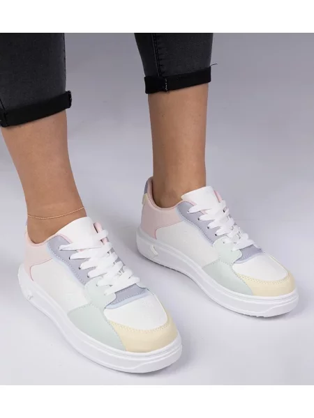 Sneakerși D/ceo din piele alb