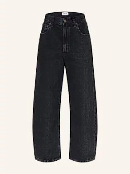 Agolde Jeansy Cropped schwarz