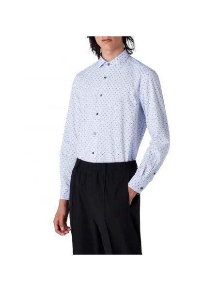 Koszula Emporio Armani niebieska