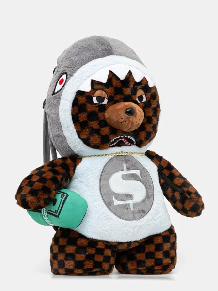 Рюкзак Sprayground малий візерунок коричневий