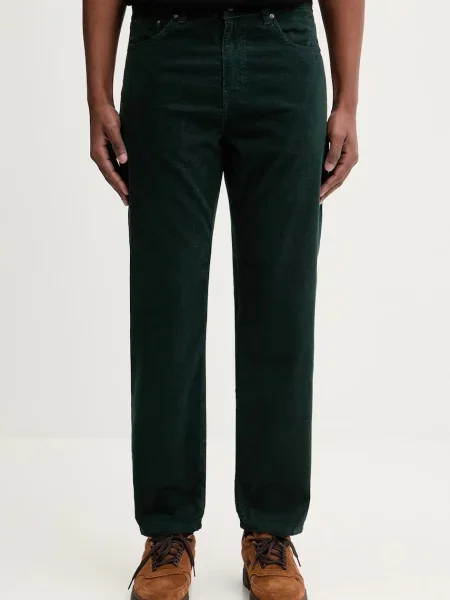 Carhartt WIP pantaloni de Newel Pant drept verde